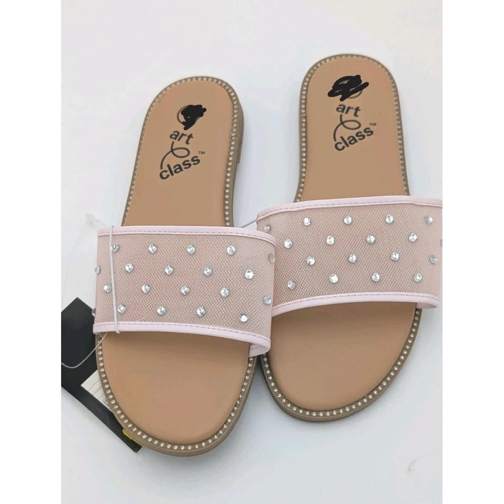 Girls Pearl Slide Sandals - Art Class Size 1